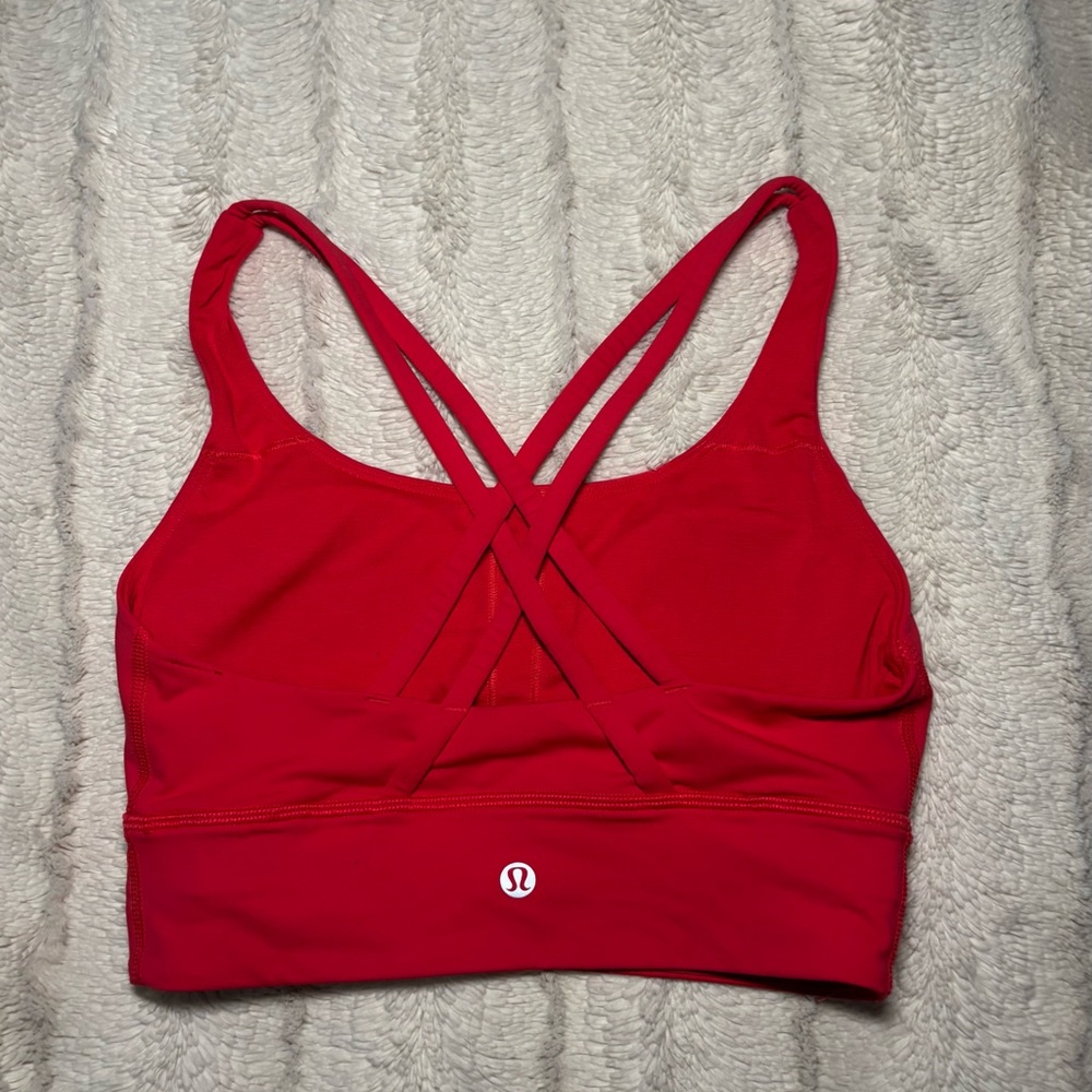 lululemon athletica Vibrant Red Cross-Back Sports Bra